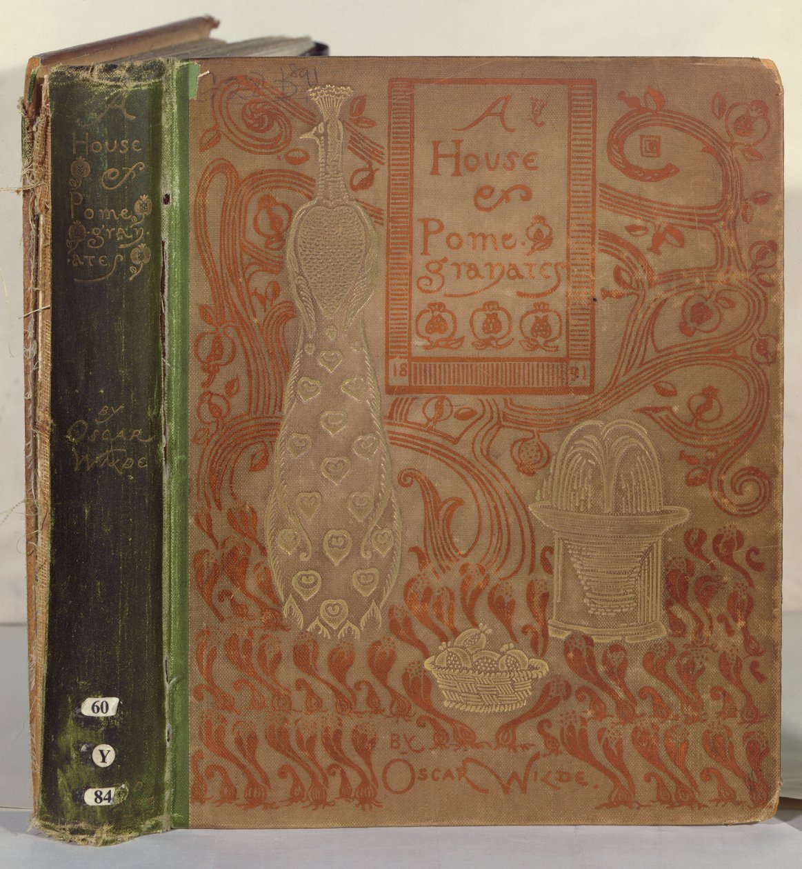 Capa de A House of Pomegranates de Oscar Wilde (impressa em tecido) de English School