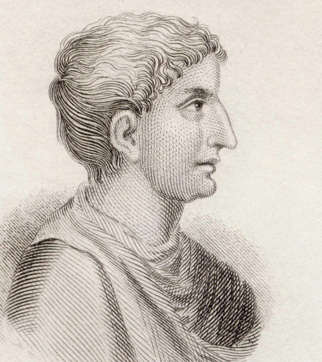 Gaius Sallustius Crispus, do &39;Crabb&39;s Historical Dictionary&39;, publicado em 1825 de English School