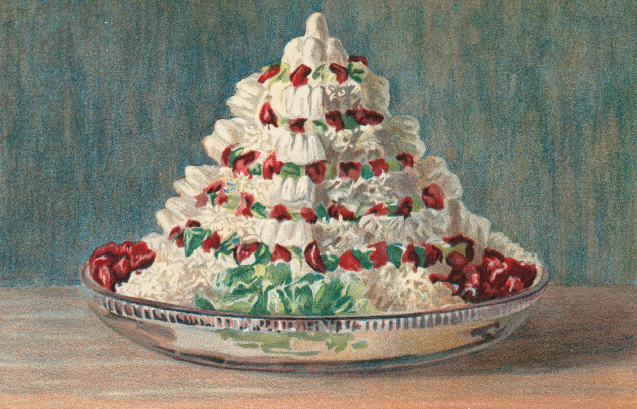 Gateau A La Ceylon (litografia a cores) de English School
