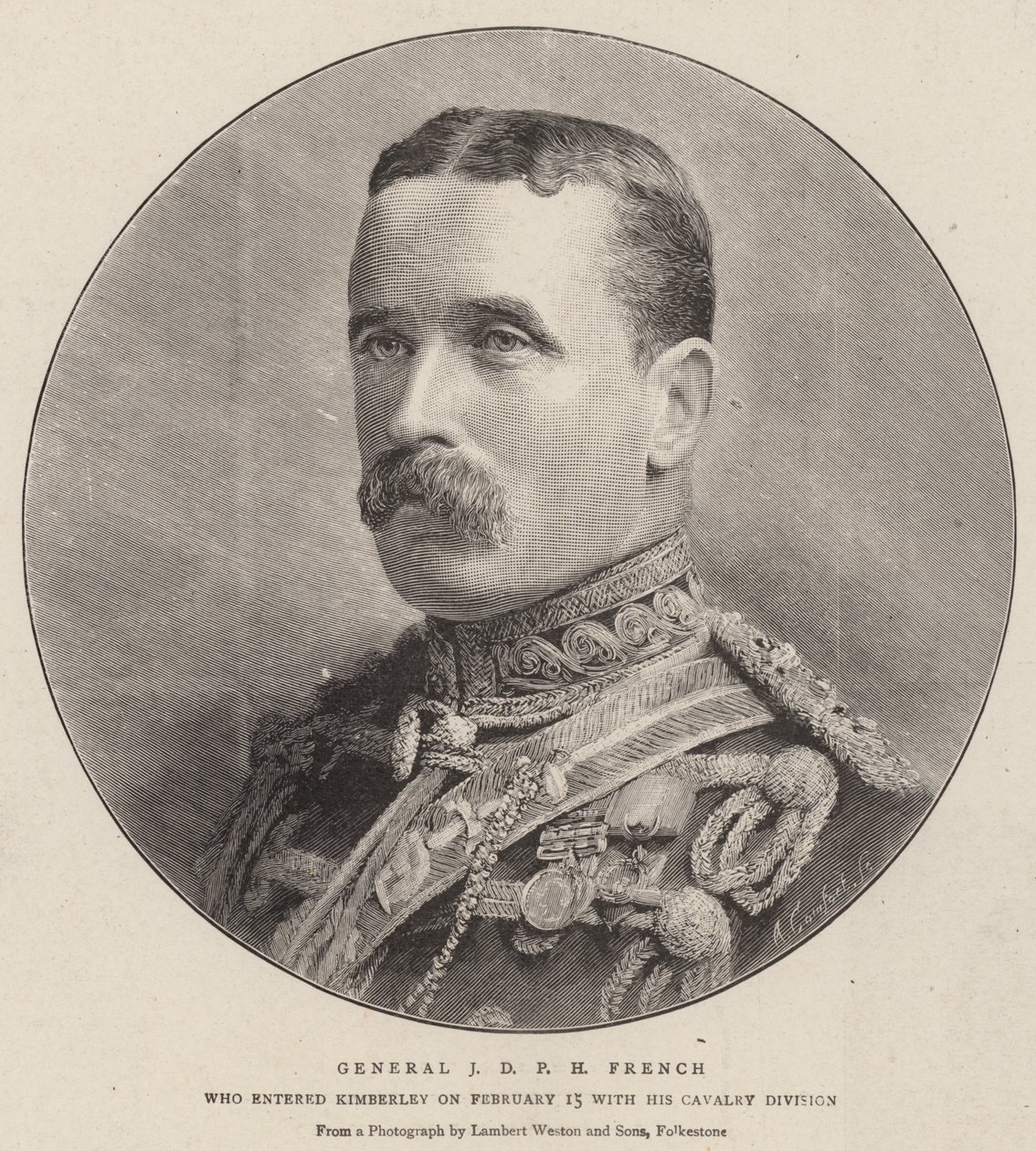 General J D P H French (gravura) de English School