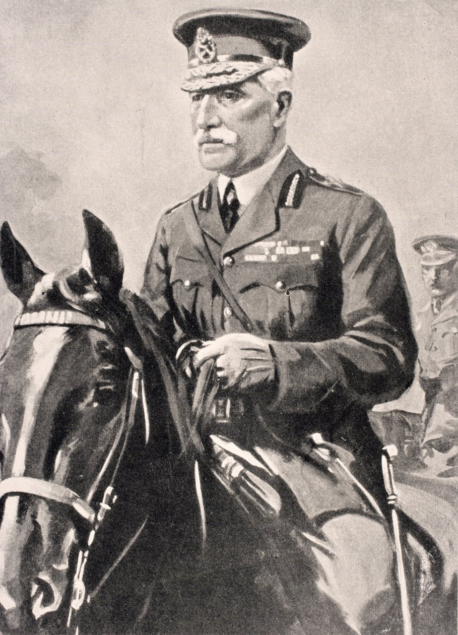 General Sir Horace Lockwood Smith-Dorrien, de &39;The War Illustrated Album deLuxe&39; publicado em Londres, 1916 de English School