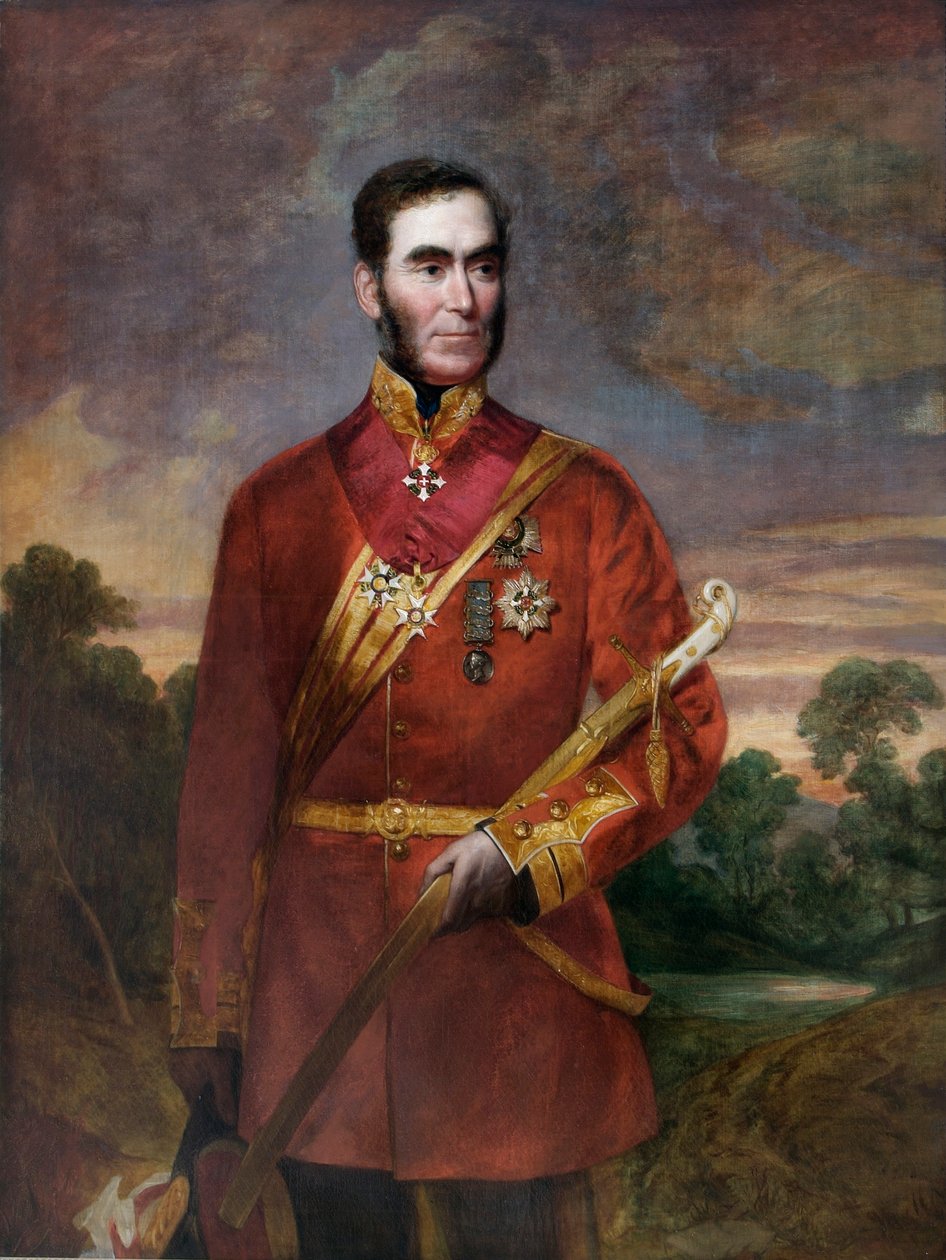 General Sir Richard Dacres (óleo sobre tela) de English School