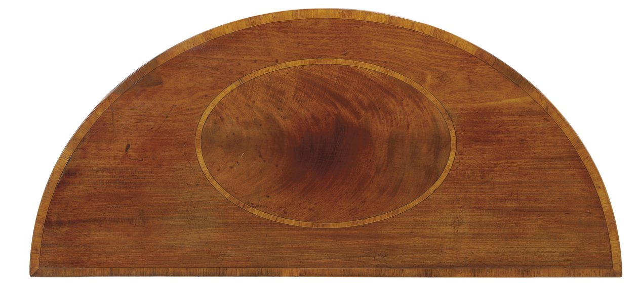 Armário lateral embutido George III, c.1780 (mogno e tulipwood) (ver também 441547) de English School