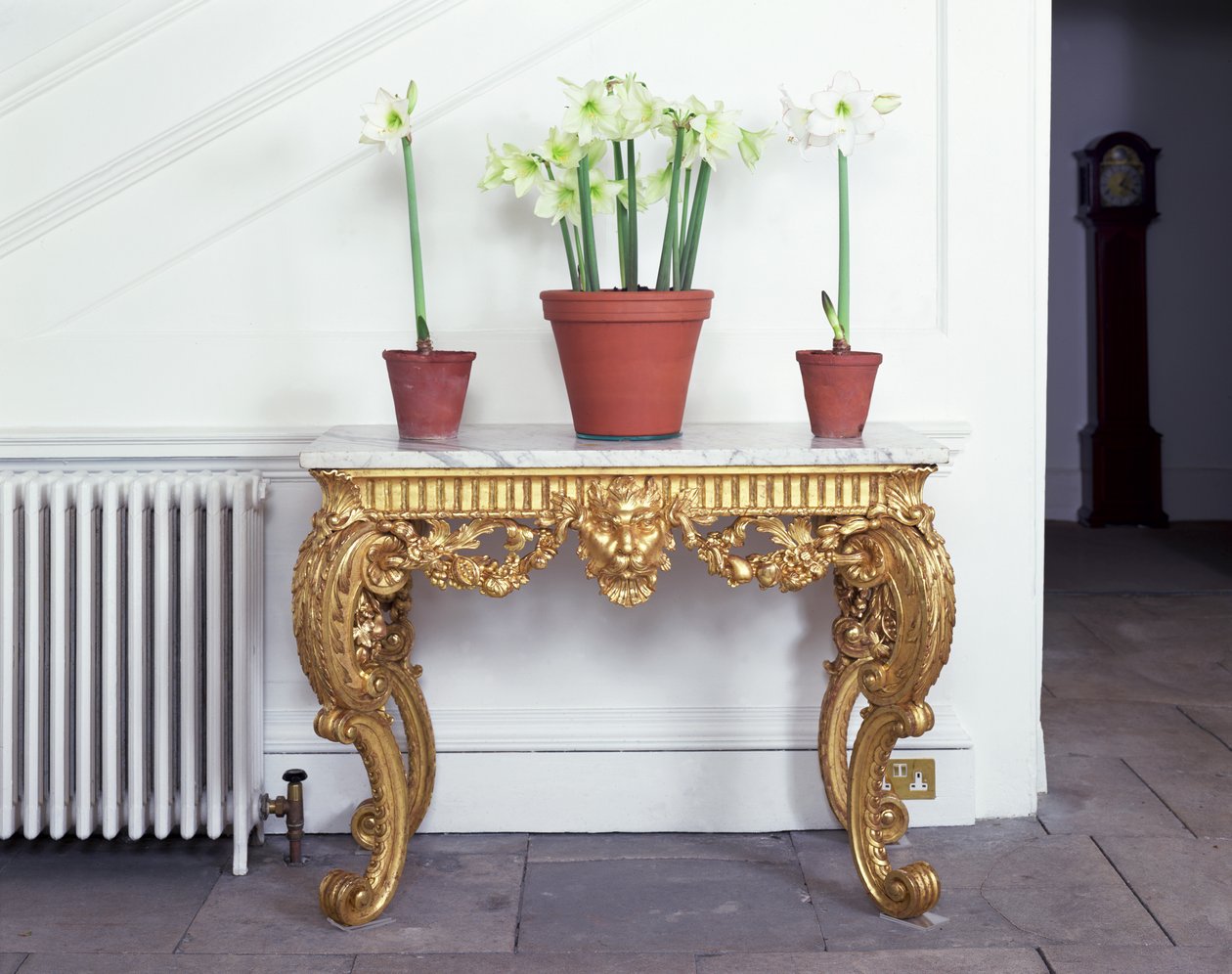 George eu console mesa (giltwood) de English School