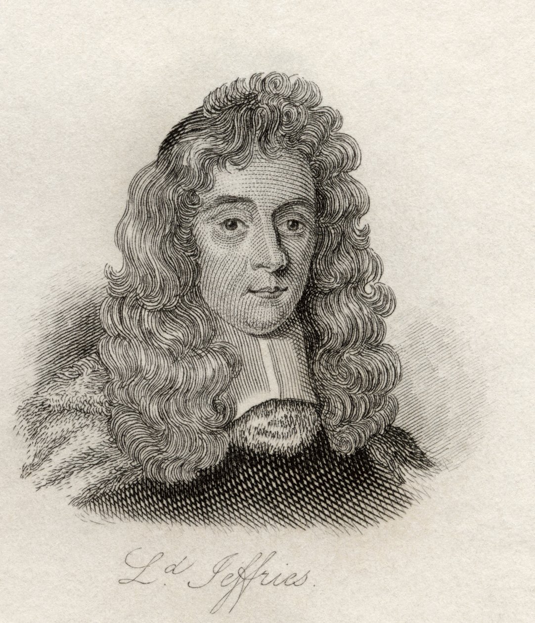 George Jeffreys, do &39;Crabb&39;s Historical Dictionary&39;, publicado em 1825 de English School