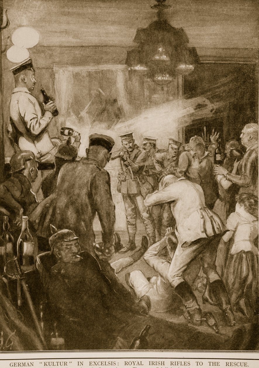Kultur alemão em Excelsis: Royal Rifles irlandeses para o resgate, 1914-19 de English School
