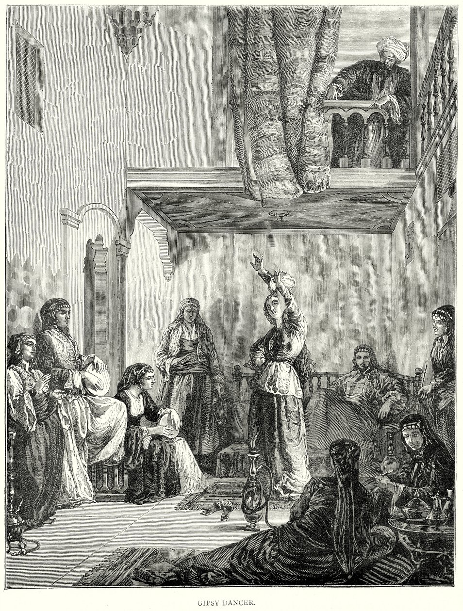 Dançarina cigana (gravura) de English School