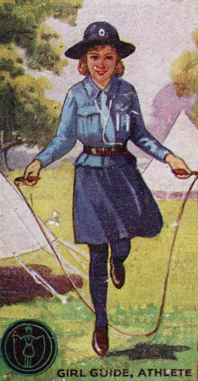Emblema do atleta do guia da menina, 1923 de English School
