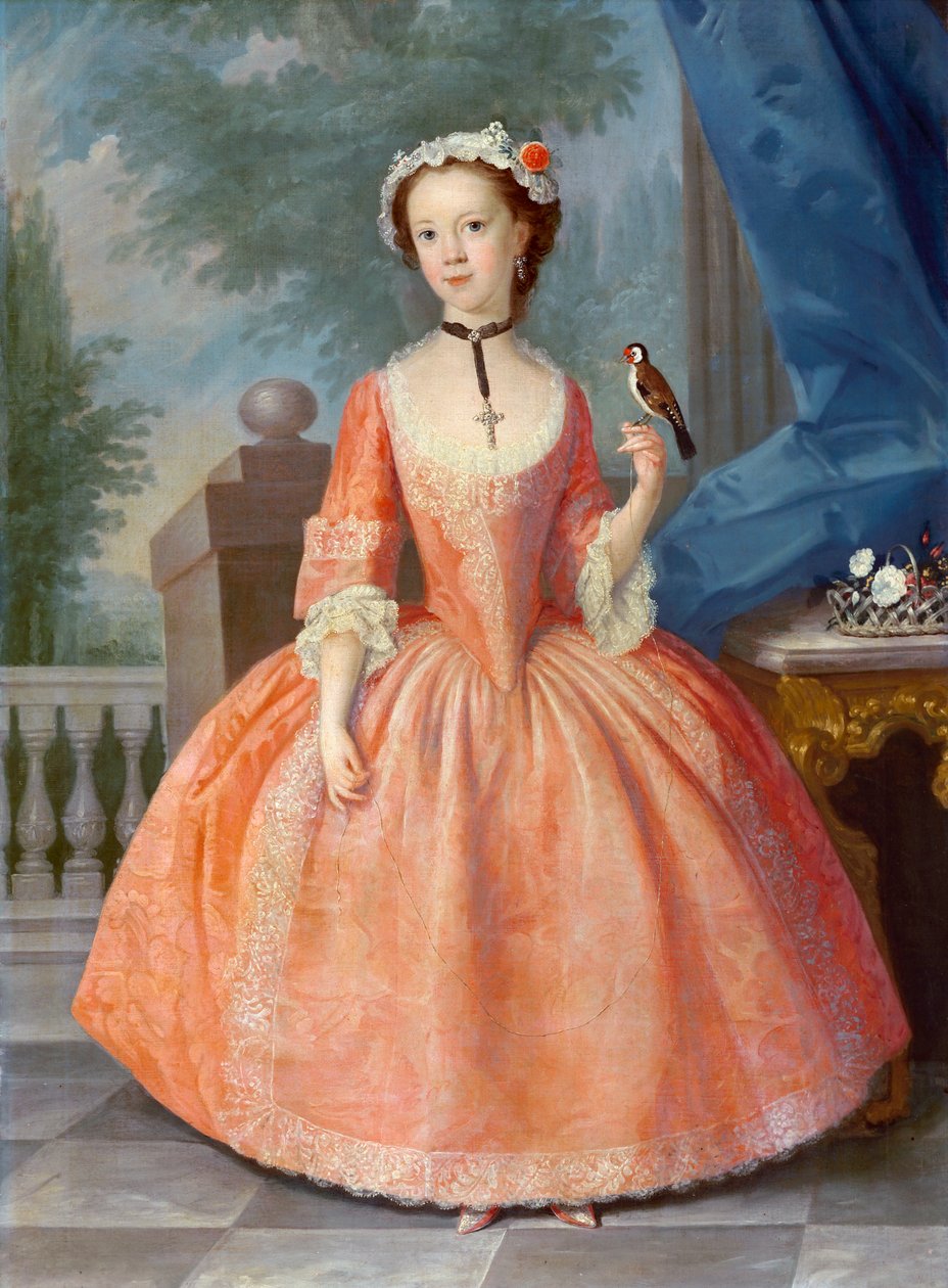 Menina em rosa, c.1740s de English School