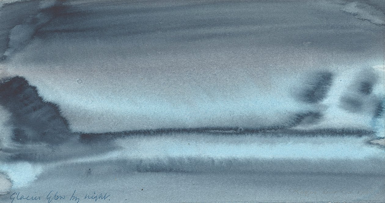 Glacier Glow by Night, 1934-37 (wc no papel) de English School