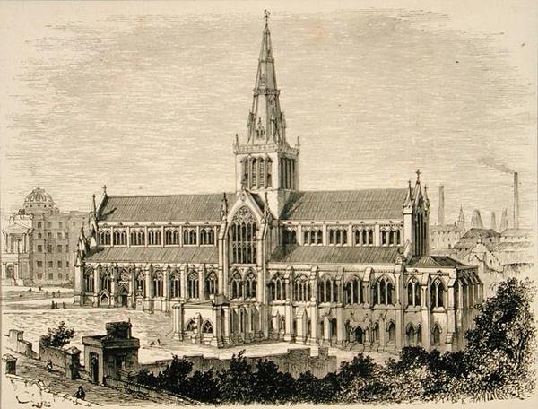 Catedral de Glasgow em c.1880, de 