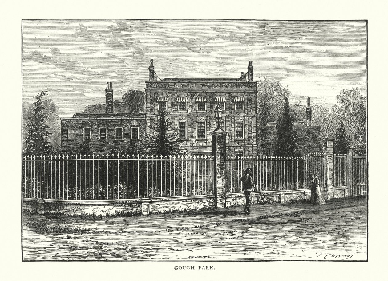 Gough Park (gravura) de English School