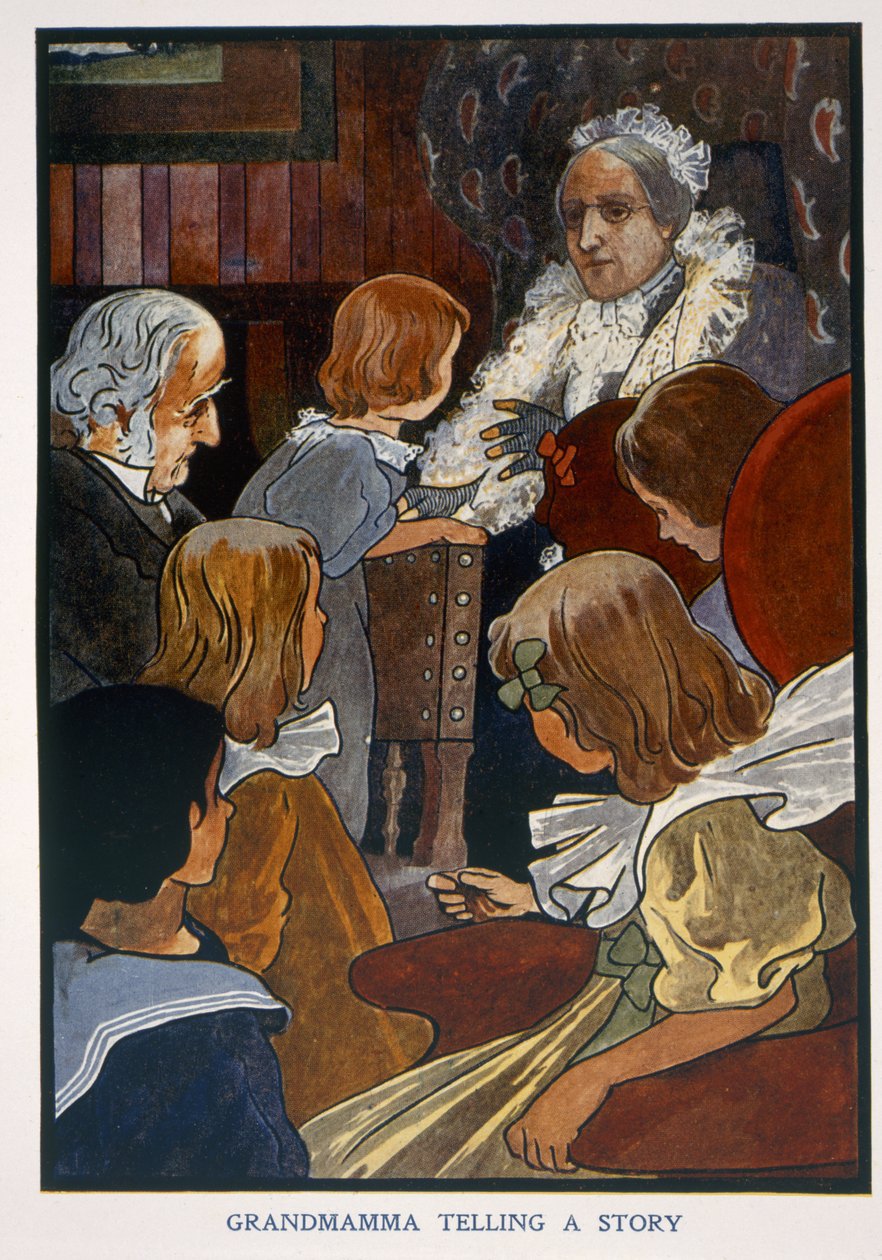 Grandmamma contando uma história (cor lito) de English School