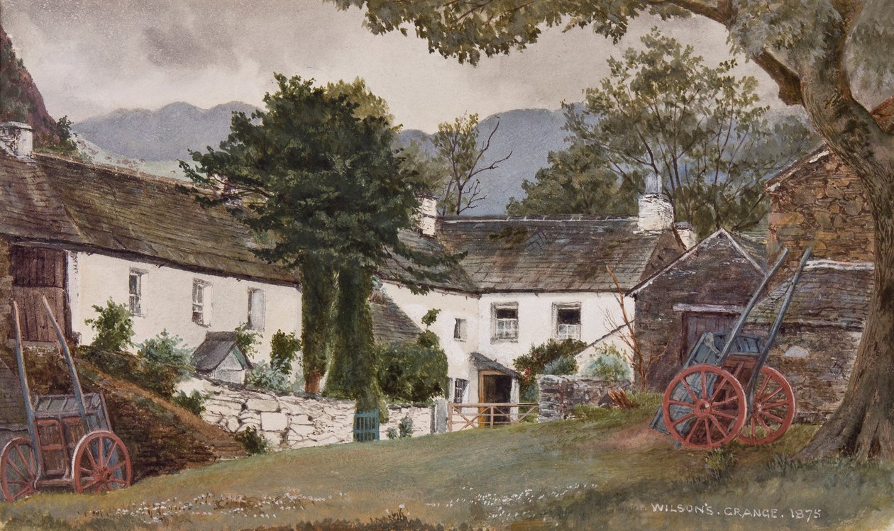 Grange over Sands: Wilson Fazenda, Lindale, 1875 de English School