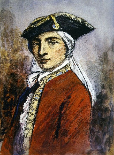 Guy Johnson (pastel sobre papel) de English School