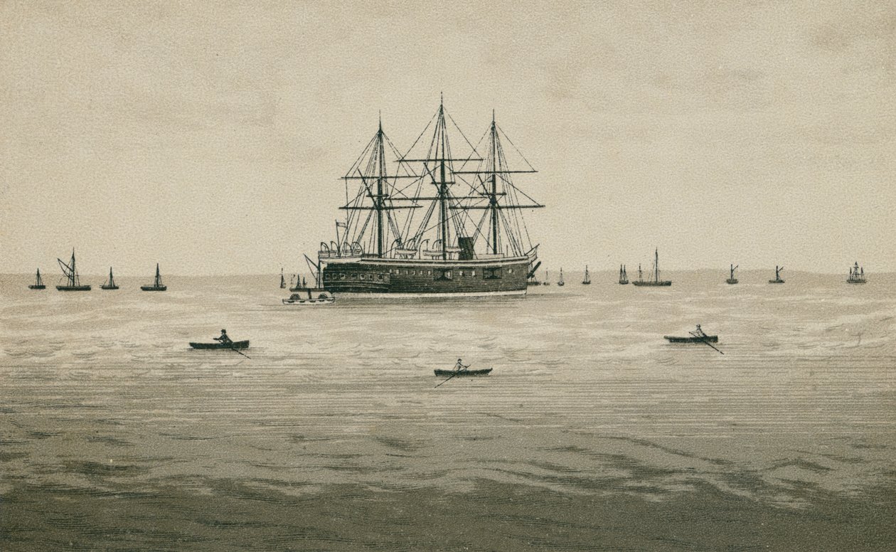 HMS Penelope (litografia) de English School
