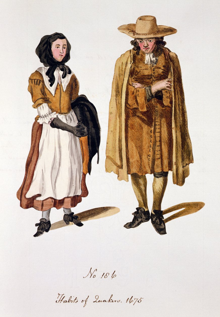 Hábitos dos Quakers, 1675 de English School