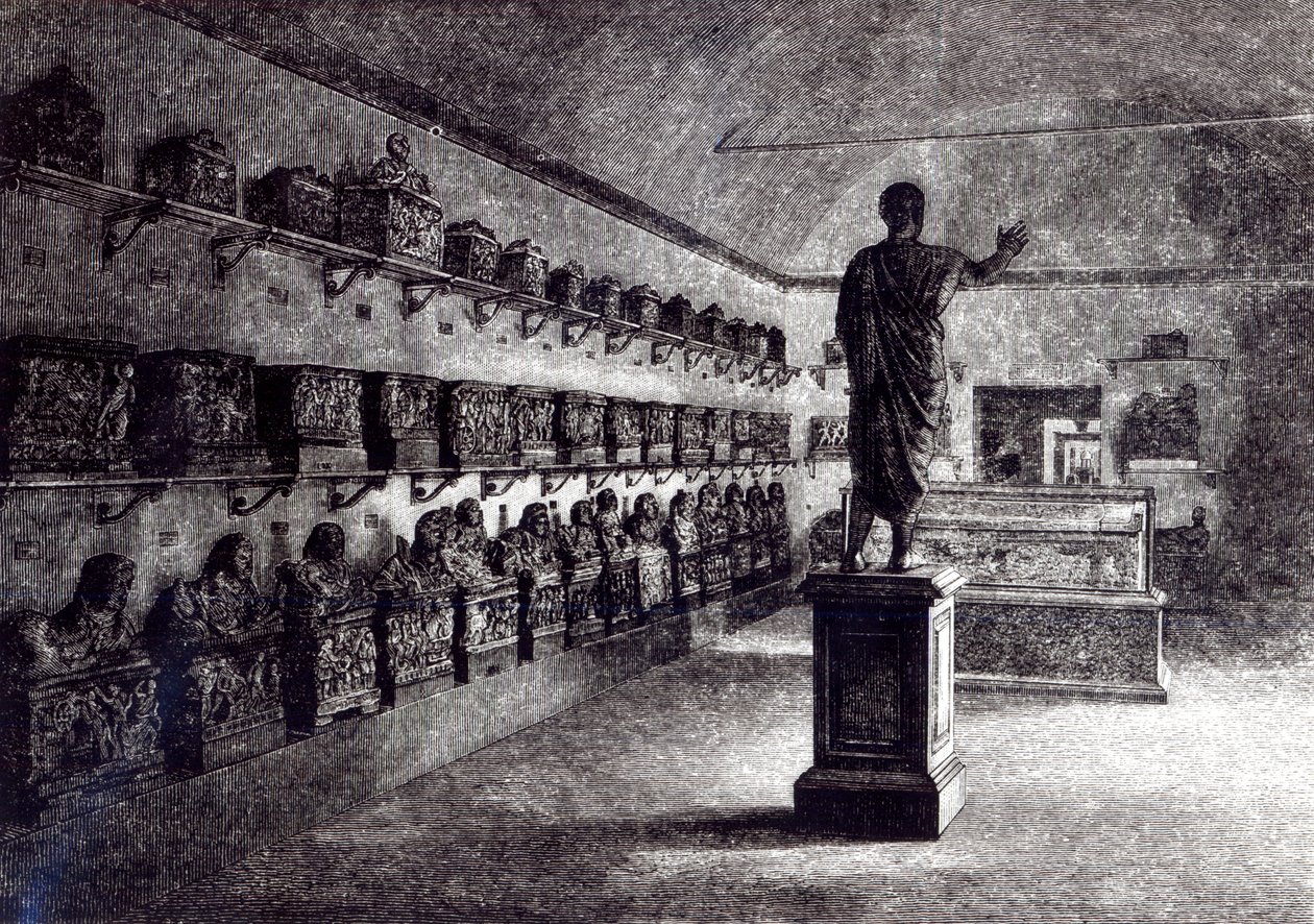 Salão do Arringatore, Museu Etrusco, Florença de English School