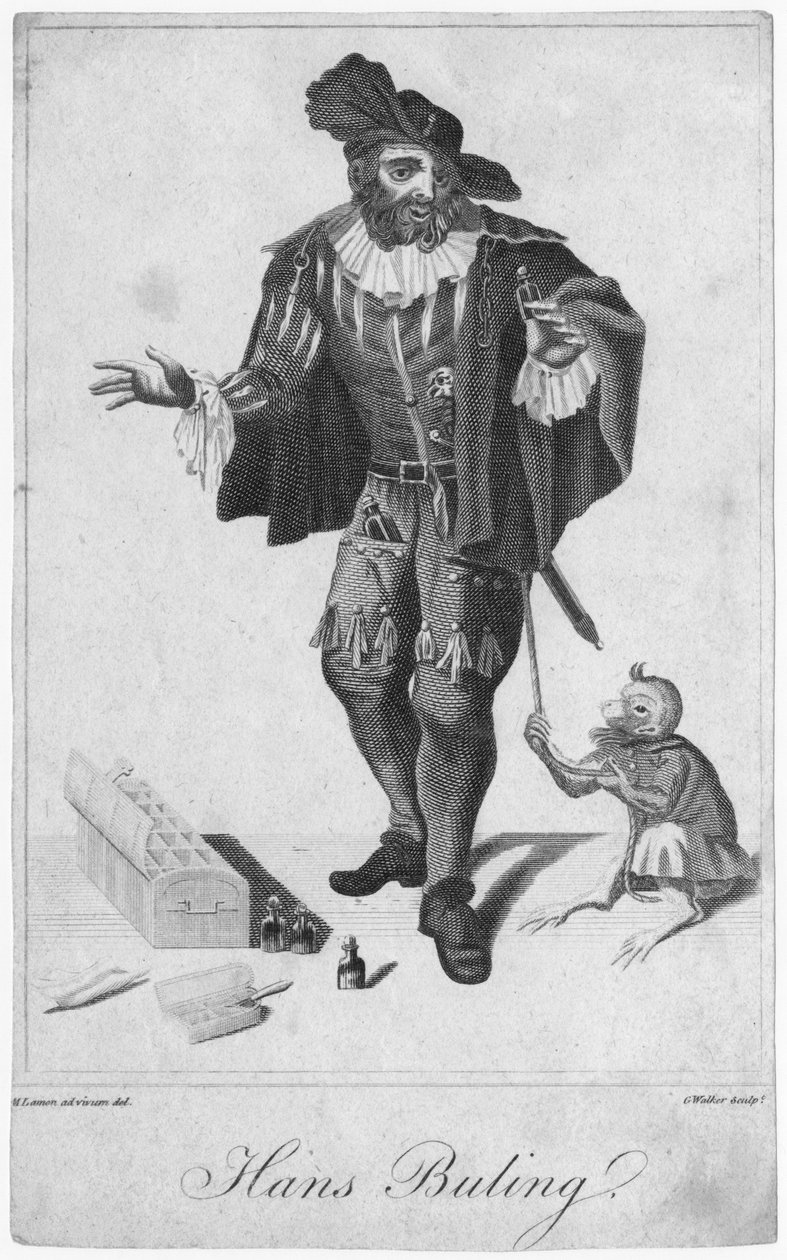 Hans Buling, gravado por G. Walker (século XIX), após um desenho de M. Lamon (século XIX) no início do século XIX de English School