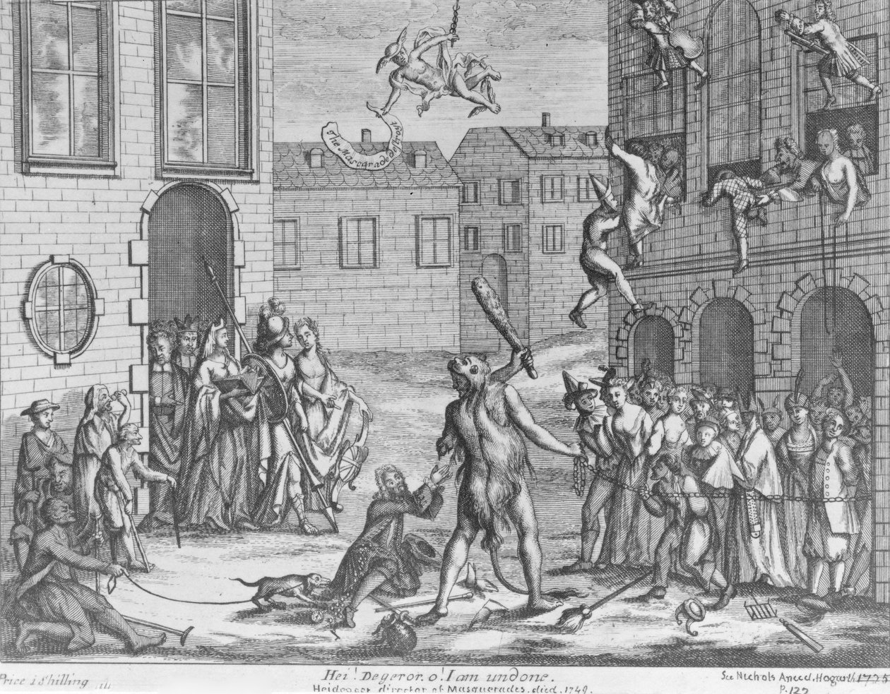 Ele eu! Degeror O! Eu estou desfeito! Por volta de 1724 de English School