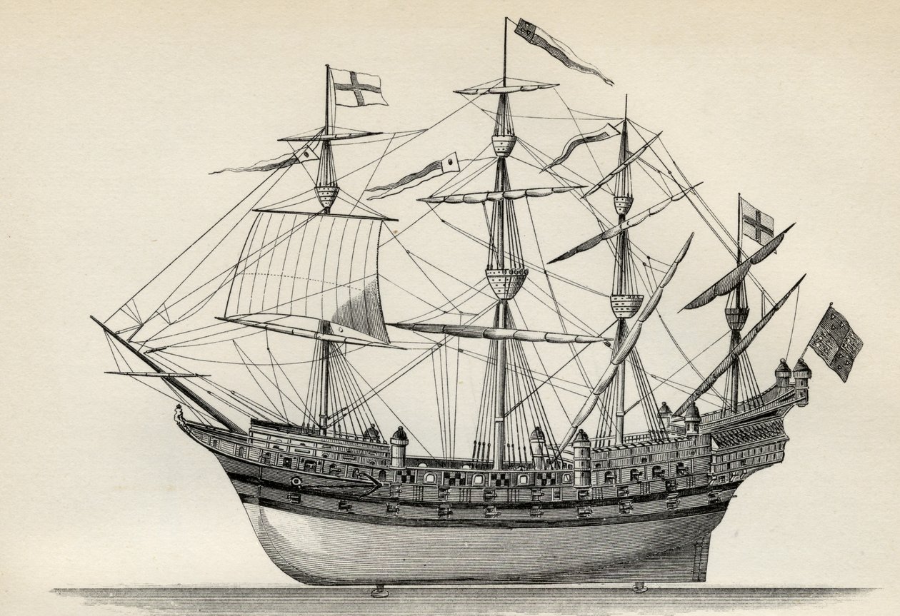 Henri Grace a Dieu, de &39;The National Encyclopaedia&39;, publicado por William Mackenzie, Londres, final do século XIX de English School