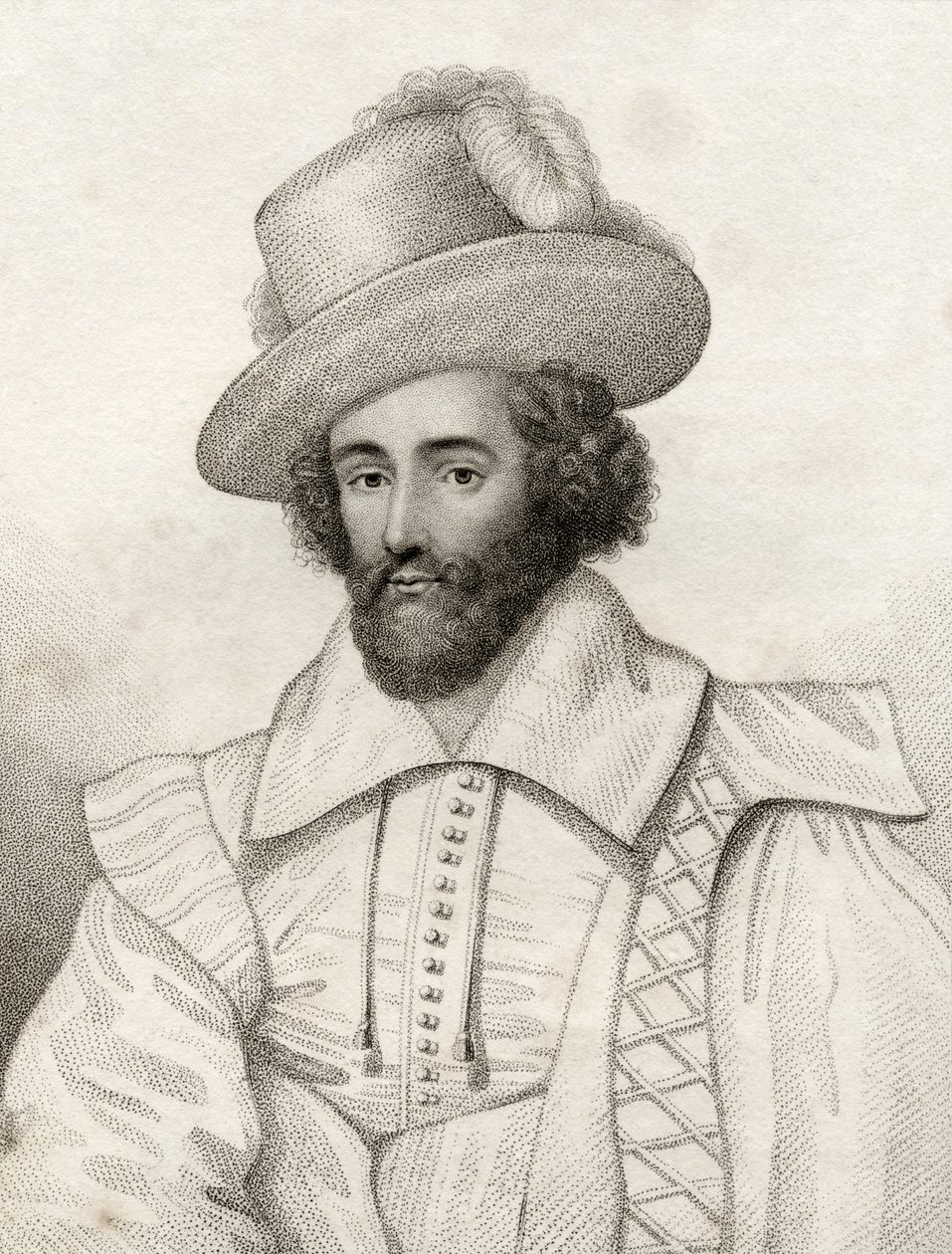 Henry Carey, ilustração de &39;Um catálogo de autores reais e nobres, volume V&39;, publicado em 1806 de English School