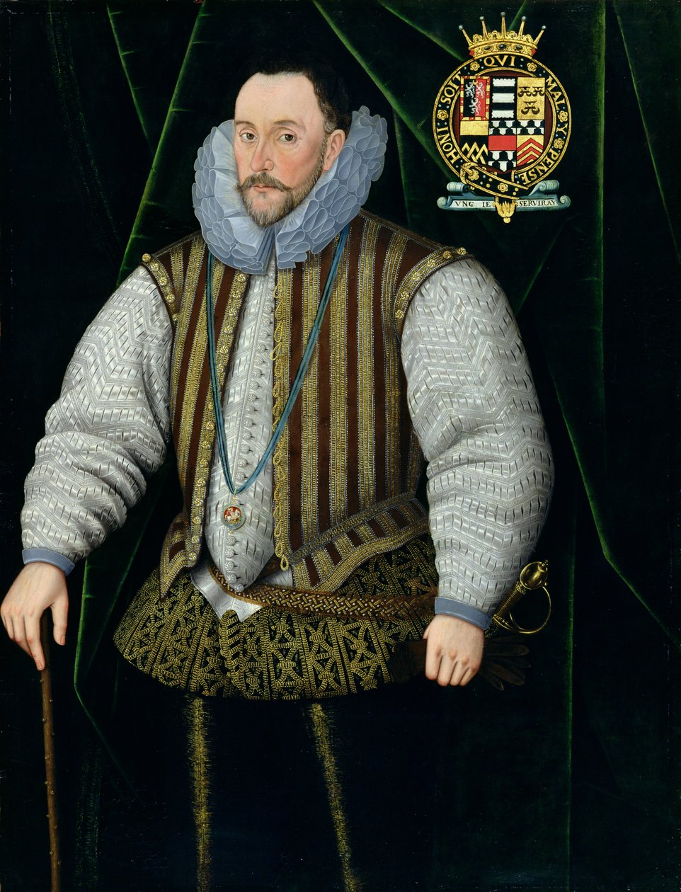 Henry Herbert (c.1531-1604) 2º Conde de Pembroke, c.1590 (óleo sobre tela) de English School