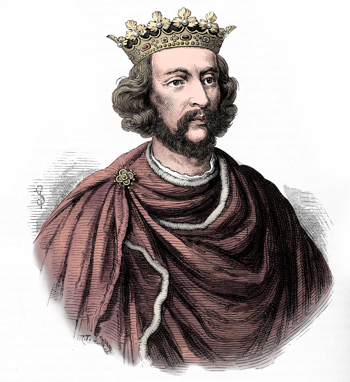 Henrique III de Inglaterra, ilustração da "Cassell