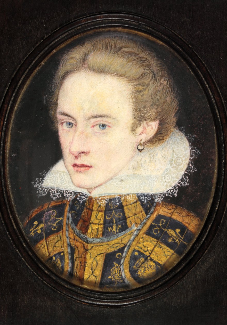 Henry Prince Of Wales (aguarela em velino) de English School