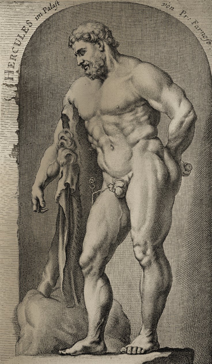 Hércules buscando as maçãs douradas das hespérides de English School