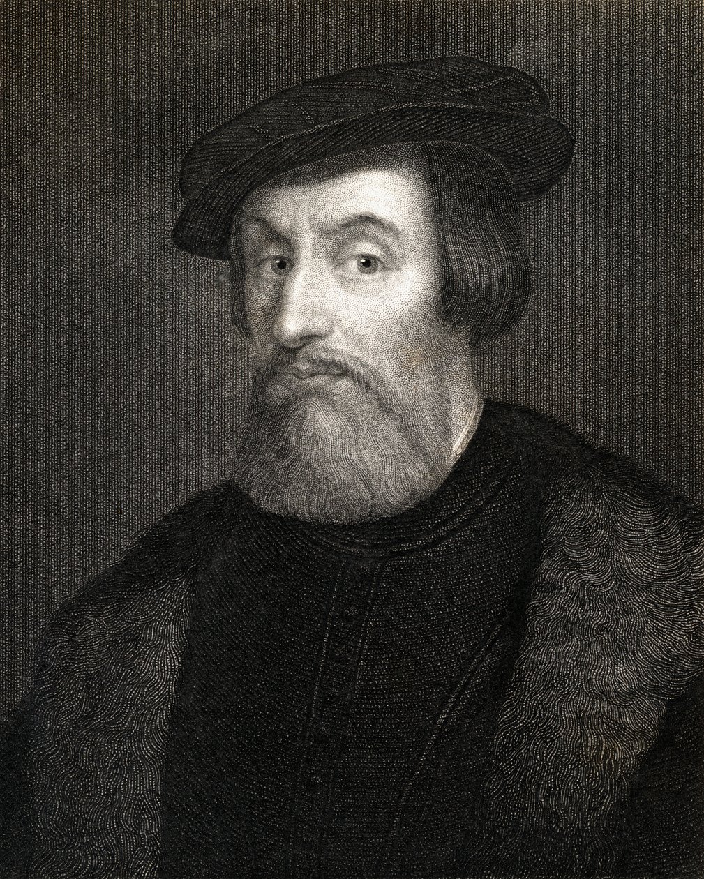 Hernan Cortes, Marques del valle de Oaxaca (1485-1547) de &39;Galeria de Retratos&39;, publicado em 1833 de English School