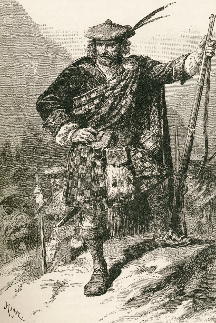 Highland Chieftain, de "Os habitantes do mundo" por GT Bettany, publicado em 1888 de English School