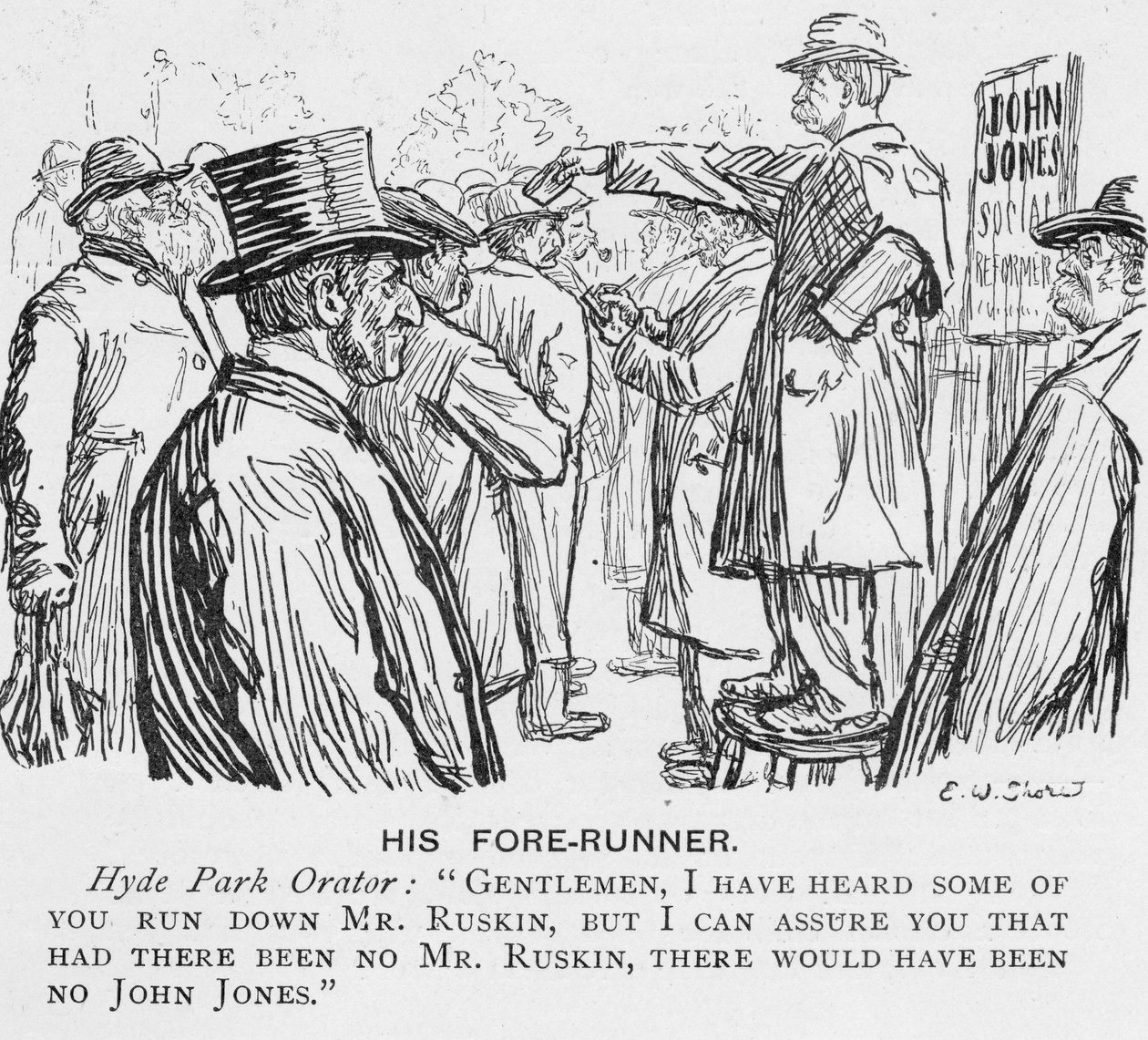 Seu Fore-Runner, ilustração do rei, 25 de maio de 1901 de English School