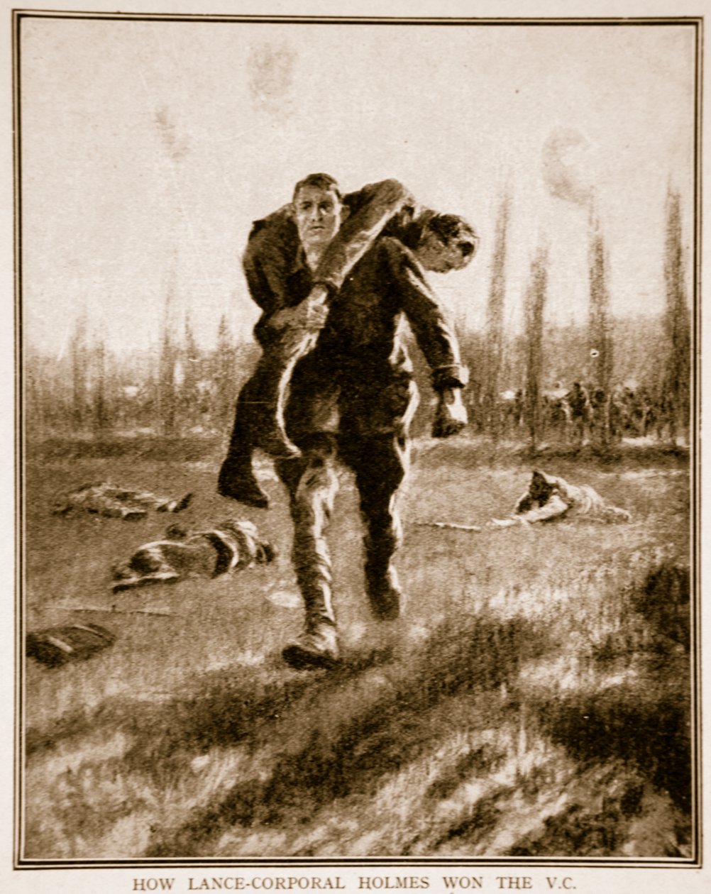 How Lance-Corporal Holmes won the V.C., 1914-19  de English School