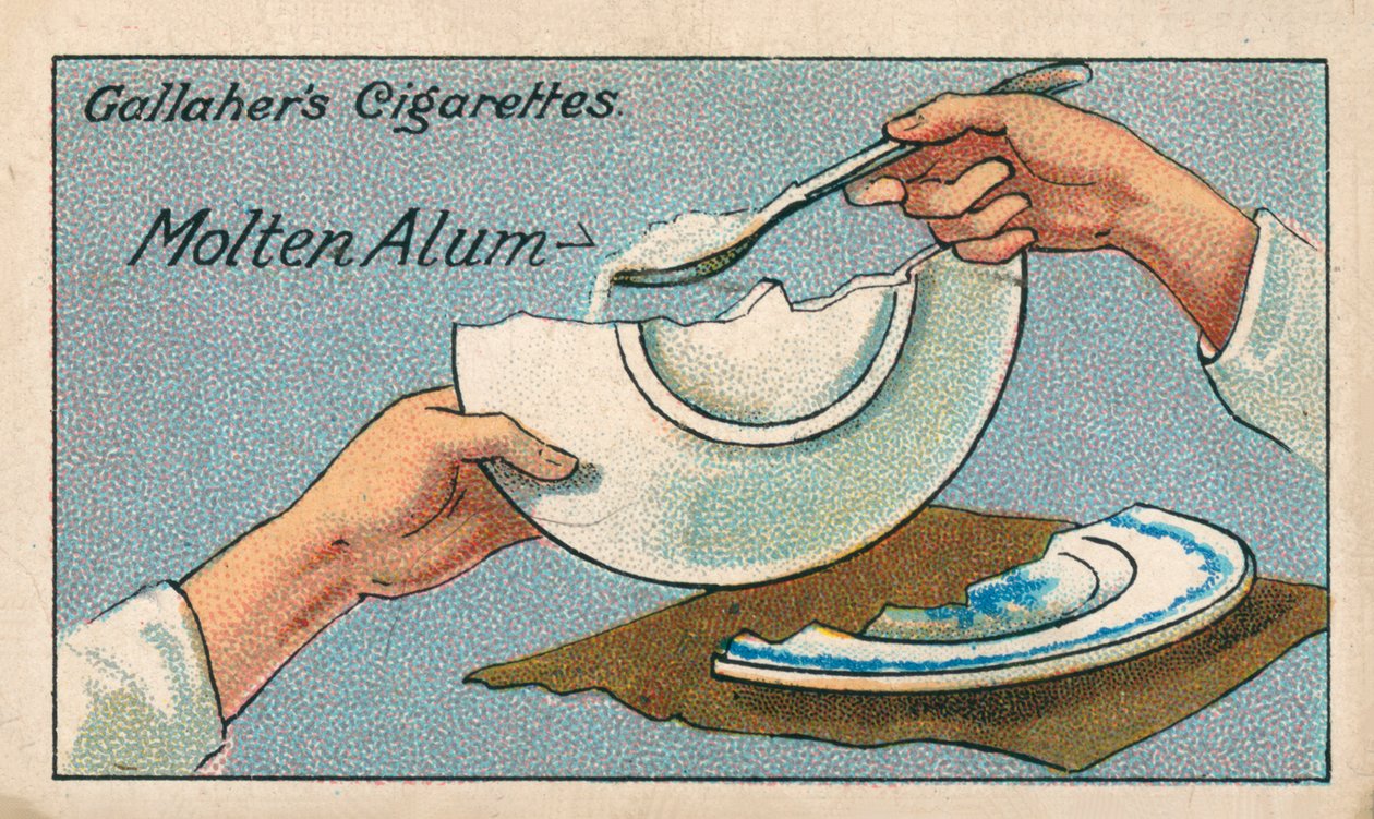 Como consertar uma porcelana partida (cromolitografia) de English School