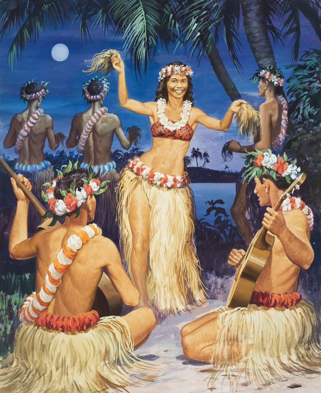 Hula! (guache sobre papel) de English School