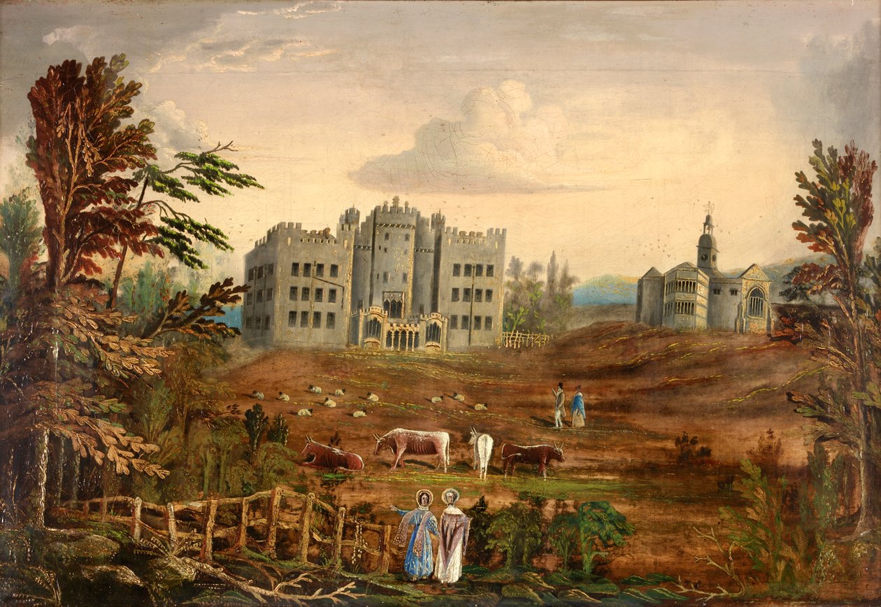 Castelo de Hylton, Sunderland c.1830 de English School