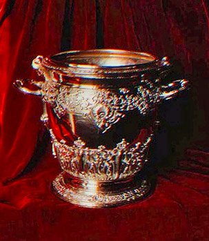 Balde de gelo com braços do 1º Conde de Bristol por Rollo, 1715-20 (prata) de English School