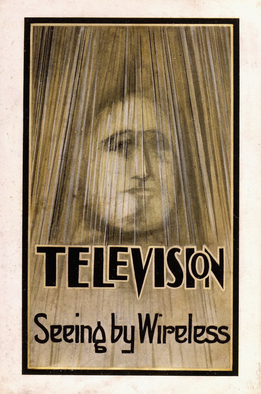 Sobrecapa ilustrada para a primeira edição da "Televisão, 1926 de English School