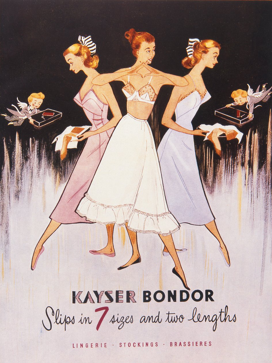Ilustração do Catálogo de Kayser Bondor, c.1955 de English School
