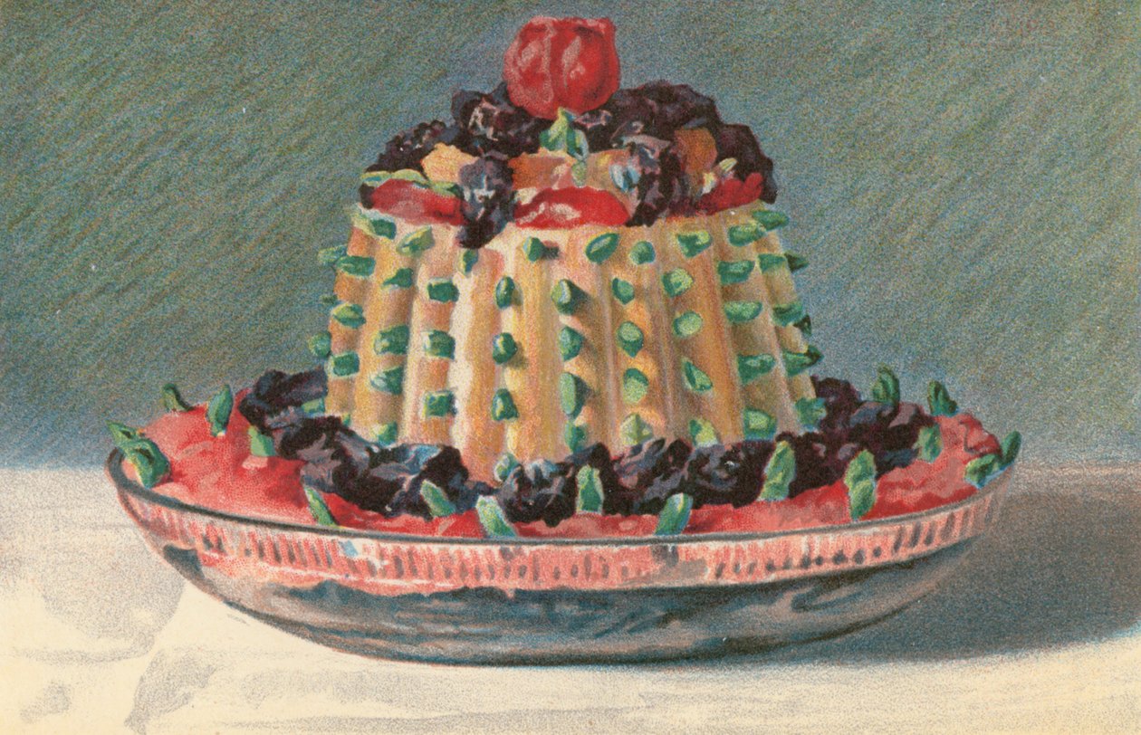 Imperial Tipsy Cake (litografia a cores) de English School