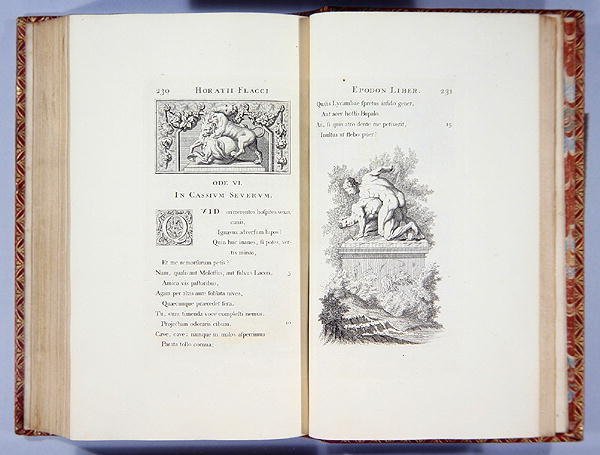 Cassius Severo, de Horace Flaci obras, impresso por John Pine 1733-7 de English School