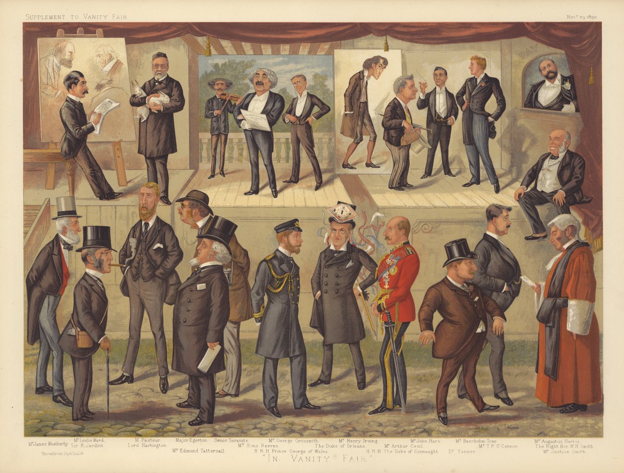 Na Vanity Fair (litografia a cores) de English School