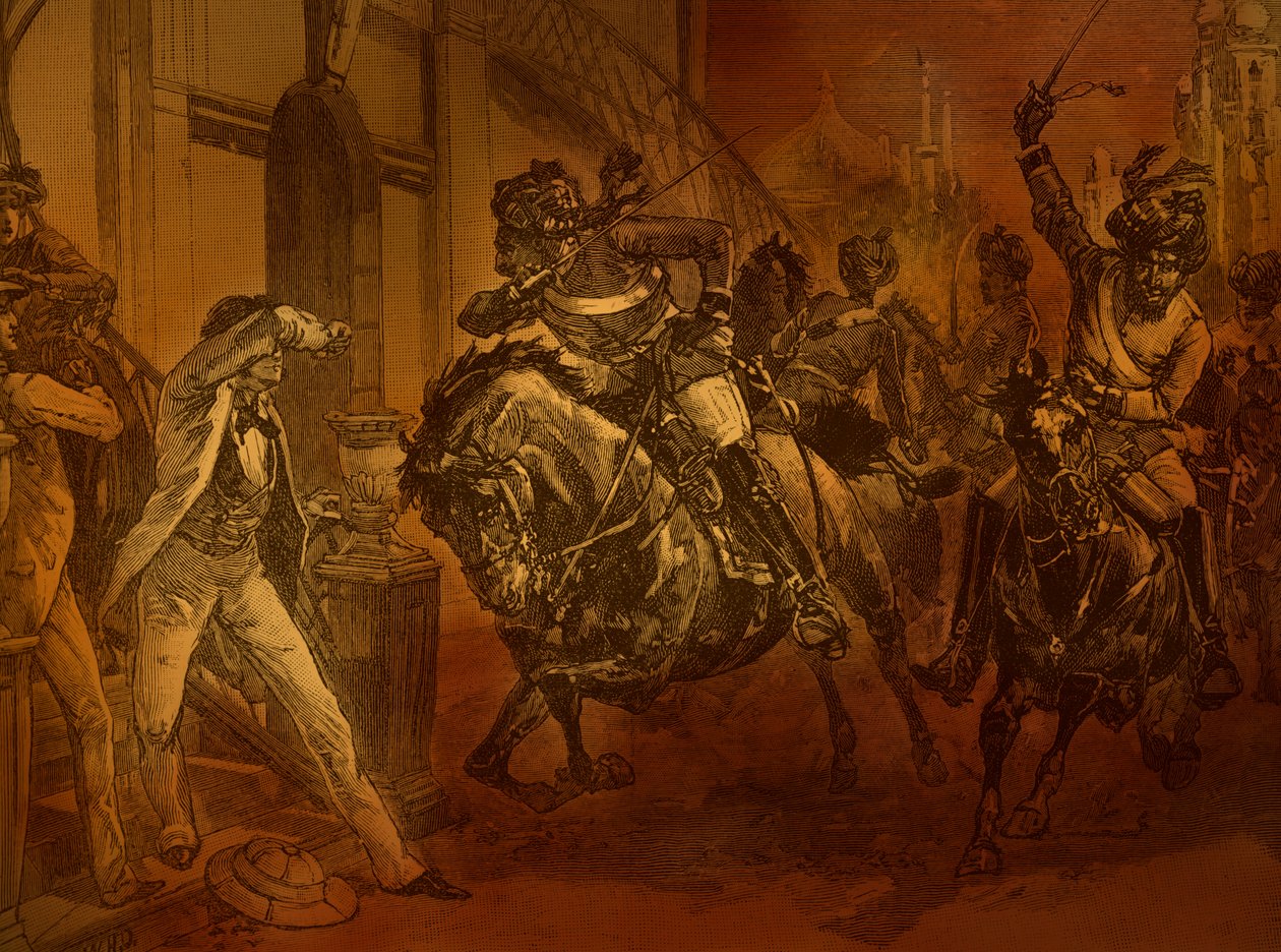 Rebelião Indiana de 1857, ilustração de "Cassell