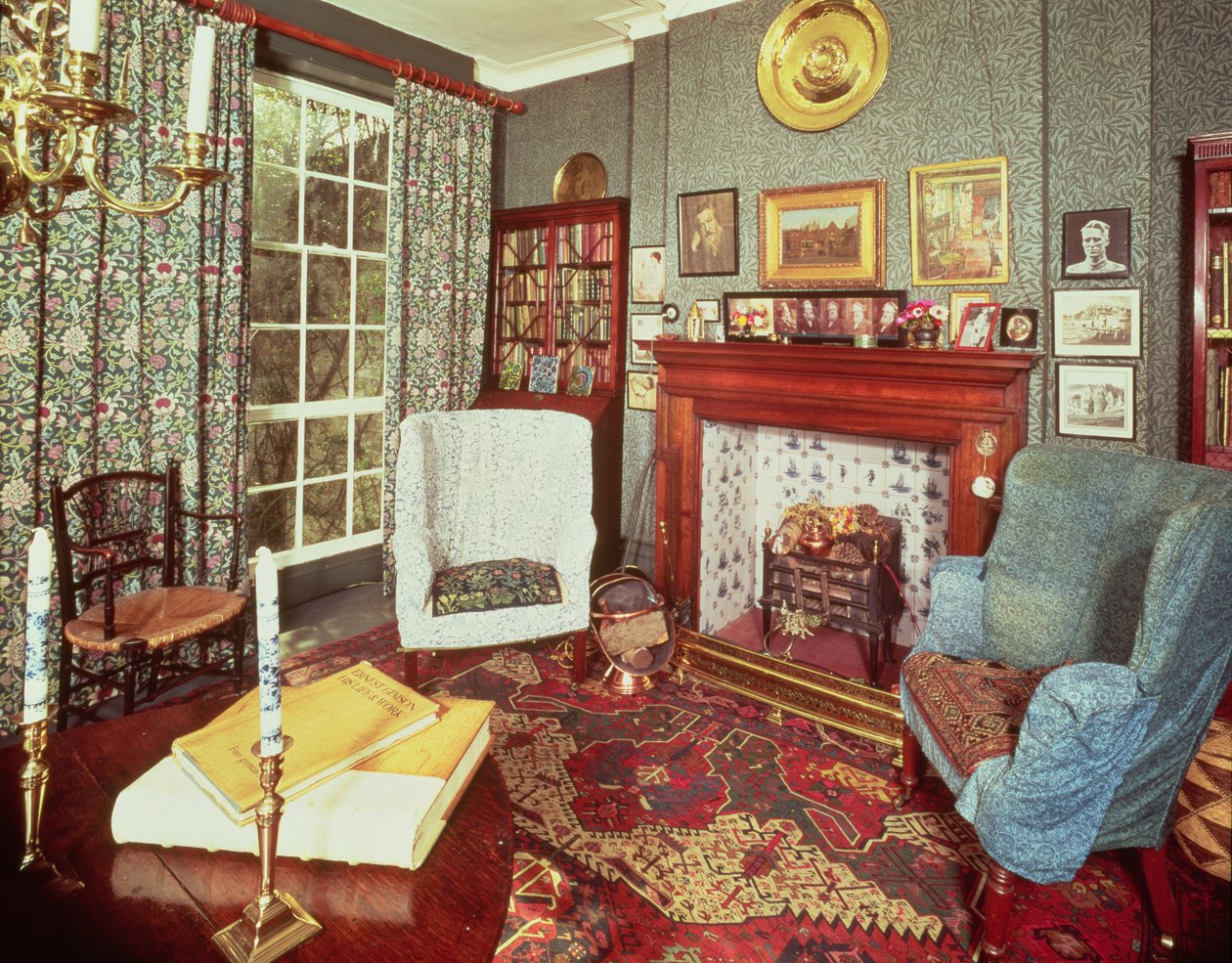 Interior do No.8 Hammersmith Terrace, construído c.1735 de English School