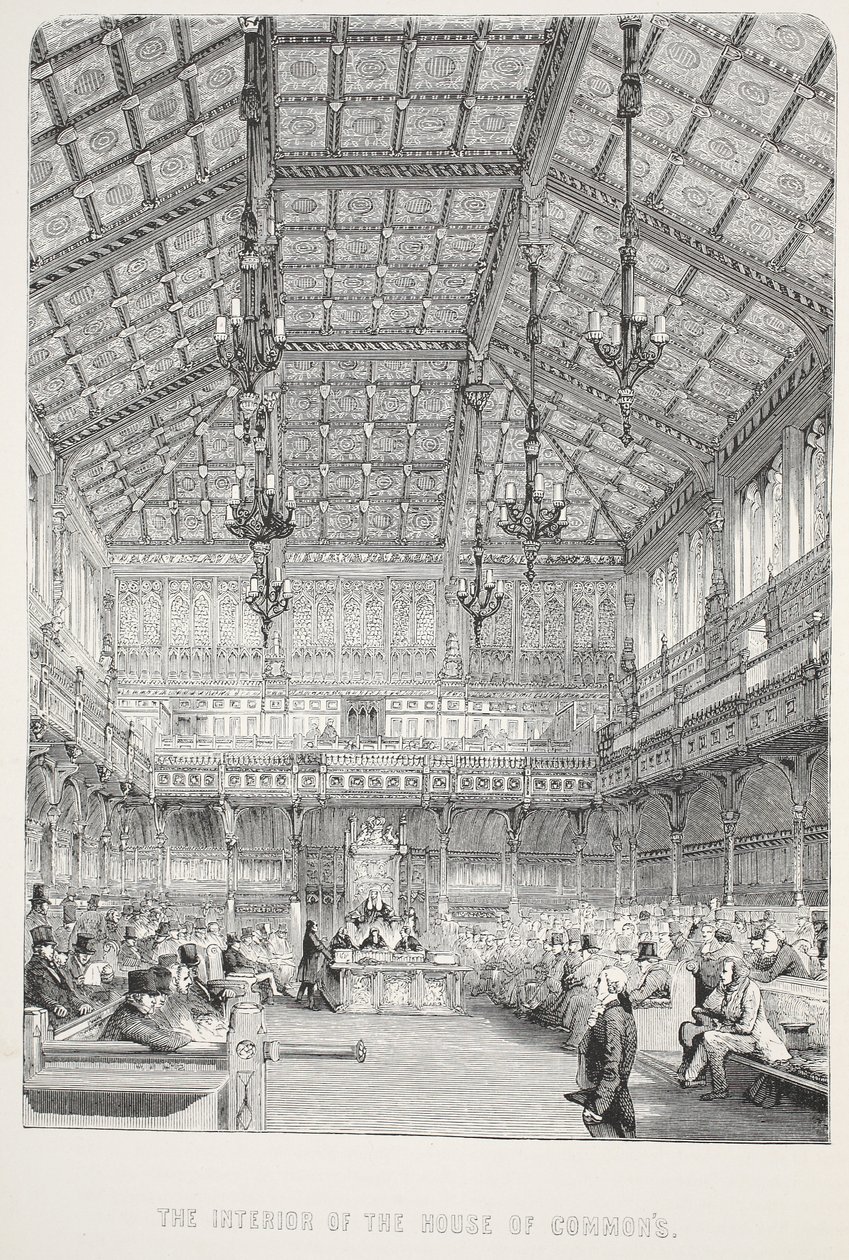 Interior da Câmara dos Comuns de English School