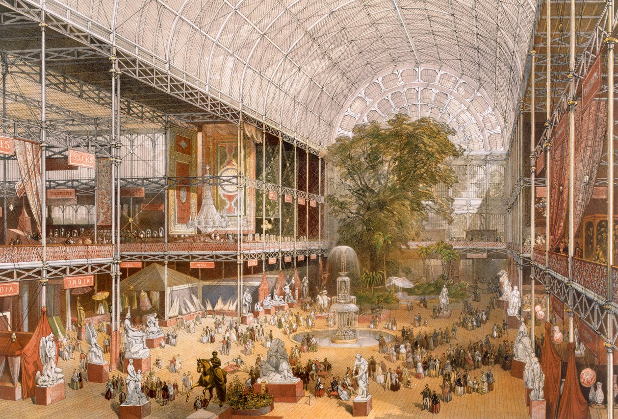 Interior da Exposição Internacional de 1862 de English School