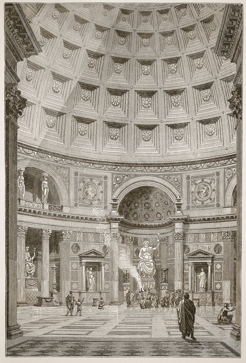 Interior do Panteão de Roma (restaurado) de English School
