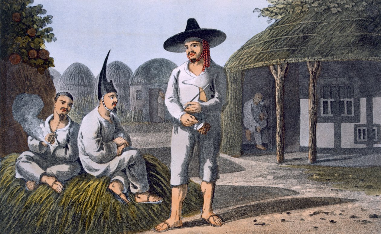 Ilhéus do Grupo Sir James Halls, 1820 (aquatinta colorida) de English School