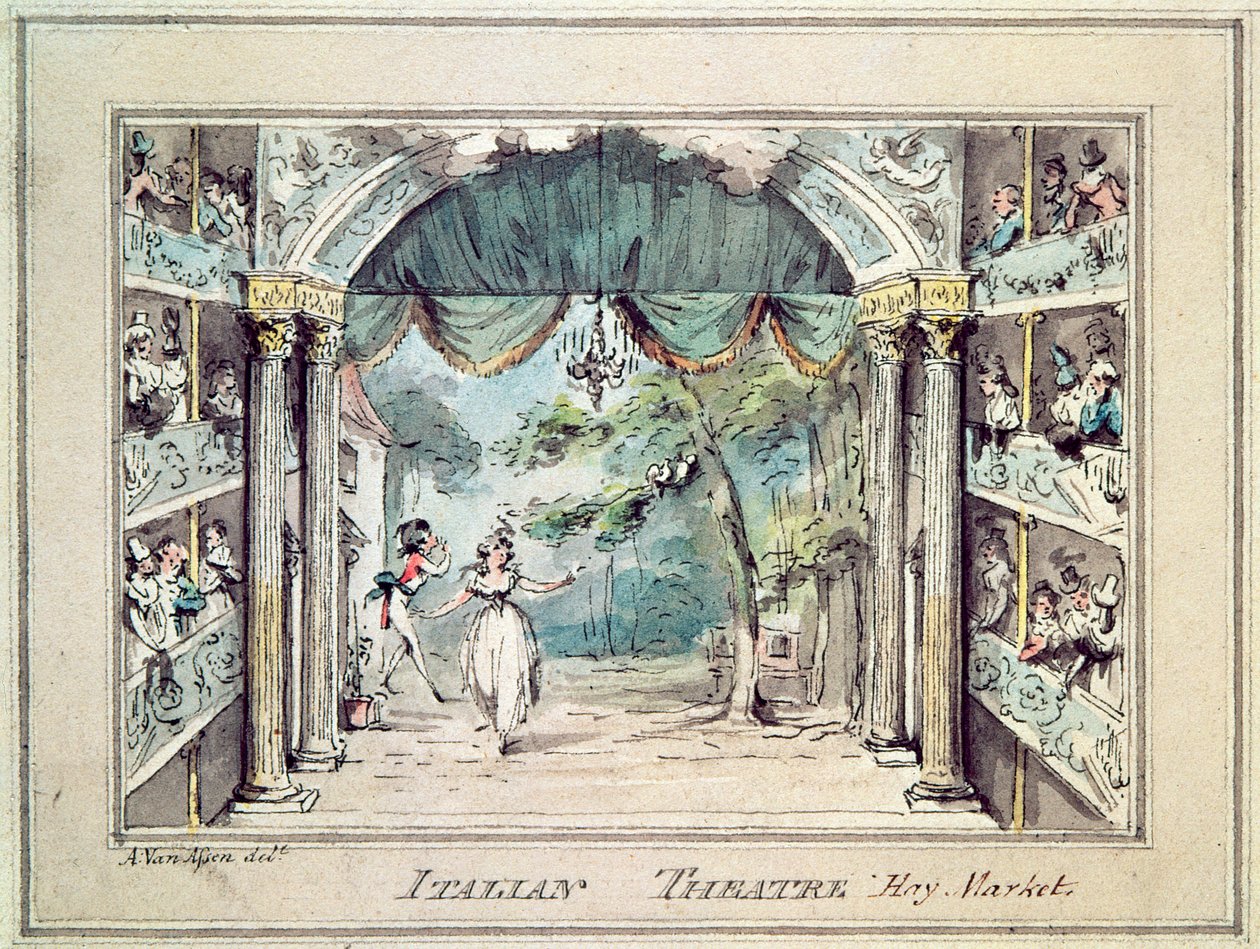 Teatro italiano, Haymarket de English School